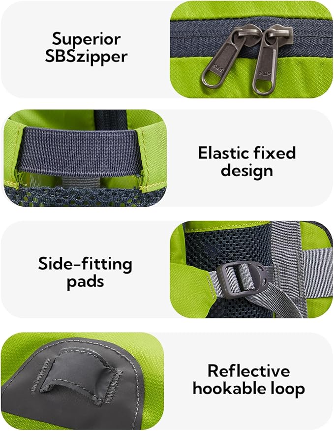 WATERFLY Fanny Pack Waist Bag: Fannie Pack 2 Water Bottle Holders Lumbar Belt Hiking Walking Running Jogging Camping Large Woman Man (Bottle Not Included)