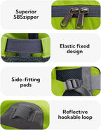 WATERFLY Fanny Pack Waist Bag: Fannie Pack 2 Water Bottle Holders Lumbar Belt Hiking Walking Running Jogging Camping Large Woman Man (Bottle Not Included)