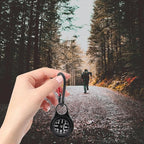 Mini Survival Compass with Carabiner Keychain – Portable Zinc Alloy Multifunctional Outdoor Navigation Tool for Camping, Hiking, Mountaineering, Hunting, and Climbing