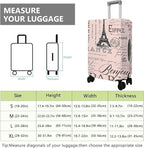 Travel Luggage Cover Suitcase Protector Fits 18-32 Inch Wheel Covers PatternedTravel Related Items Flower Luggage Protector Elastic XL