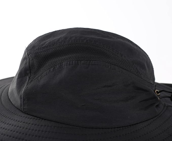 Home Prefer UPF 50+ Mens Wide Brim Fishing Hat with Neck Flap Sun Hat for Men Women Sun Protection Cap