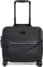 TUMI - Alpha Compact 4 Wheeled Brief - Rolling Carry On Briefcase. Laptop Bag for Commuting and Travel - Black