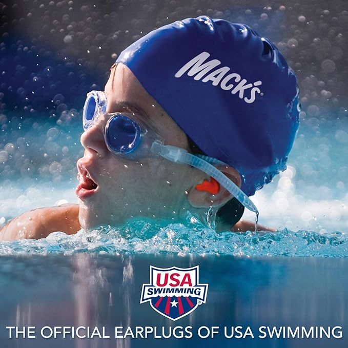 Mack’s® Soft Moldable Silicone Putty Earplugs - Kids Size, 200 Pair Dispenser – Comfortable Small Ear Plugs for Swimming, Bathing, Travel, Loud Events and Flying | Made in USA