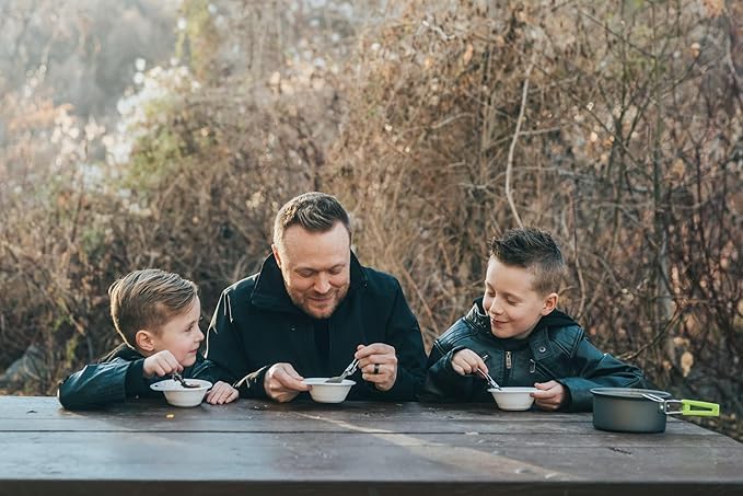 MalloMe Camping Cookware 18pc Mess Kit w/Backpacking Stove – Camping Cooking Set for Backpacking Gear - Camping Pots and Pans Set w/Camping Pot Pan Stove Utensils Camp Kitchen Equipment Accessories