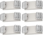 6 Packs White Emergency Exit Fixture with Battery Backup -UL s Emergency Lighting and 2 LED Heads Adjustable Light Heads for Indoor.