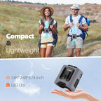 Portable Waist Fan - 14500mAh Rechargeable Battery, 67Hrs Cooling Belt Fan, 5 Powerful Speed & 360° Rotatable, Hands Free Clip On Waist With LED Light for Work Gift Camping Travel Outdoor