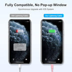 2 Pack [ Apple MFi Certified ]iPhone Charger 6ft,Long Lightning to USB Cable 6 Feet,Fast Apple Charging Cable Cord 6 Foot for iPhone 14/14 Max/13Pro Max/12Mini/11Pro/11/XS/XR/8/7/6s/iPad,Air Original
