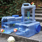 Yinuoday 2.6 Gallon Water Containers, BPA-Free Camping Water Storage Jug Drink Dispenser with Spigot, Water Canteen for Outdoor Camping Hiking Picnic Hunting