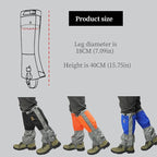Adjustable Leg Gaiters,Snow Boot Guard Gators,Shoe Gaiters,Waterproof Hiking Gaiters for Hunting,Running,Snow,Mountain Climbing,Yard Work