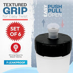 50 Strong Sports Water Bottles – Reusable 22 oz BPA-Free Plastic Bottles with Pull Top Cap – Made in USA – Top Rack Dishwasher Safe – Fits Most Bike Cages Brand