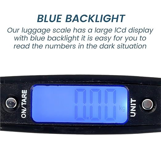 Luggage Weight Scale, 50kg Digital Luggage Scale Portable Suitcase Scale Handheld Electronic Scales Backlight Digital Display Travel Accessories,for Travel