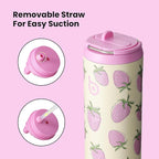 BOTTLE BOTTLE Insulated Water Bottle 24oz with Straw Lid and Handle for Sports Travel Gym Stainless Steel Water Bottles Double-Wall Vacuum Metal Leak Proof BPA-Free