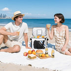 Maelstrom Cooler Bag, 30 Cans Beach Cooler, Large Leakproof Insulated Soft Cooler with Bottle Opener, Ice Chest, Portable Collapsible Cooler for Travel, Camping, Shopping