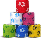 RISEN Cohesive Bandage 2” x 5 Yards, 6 Rolls, Self Adherent Wrap Medical Tape, Adhesive Flexible Breathable First Aid Gauze Ideal for Stretch Athletic