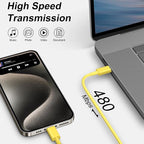 iPhone 17 16 15 Charger Fast Charging 6FT - 20W USB C Charger Block with 6FT Type C to C Cable Compatible with iPhone 17/17 Pro/17 Pro Max/Air/16/16e/15, iPad Pro, iPad Air (Yellow)