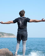 Running Vest with 2L Water Bladder, USA Original Patent, Lightweight Adjustable Chest Pack with Gear Holder, Reflective Running Hydration Vest for Women Men for Marathon