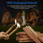 EasyGoProducts Approx. 120 Eco-Stix Fatwood Fire Starter Kindling Firewood Sticks 100% Organic Firestarter for Wood Stoves, Fireplaces, Campfires, Bonfires, Year Round, 10 Pounds