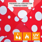 EAGLE PEAK 10x10 Slant Leg Pop-up Canopy Tent Easy One Person Setup Instant Outdoor Beach Canopy Folding Portable Sports Shelter 10x10 Base 8x8 Top (Red Mushroom)