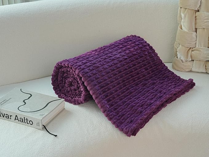 220 * 200CM Soft and Cozy Flannel Throw Blanket with New Stripe Design Lightweight and Warm Sofa Couch Blanket Suitable for Camping Home Hospital