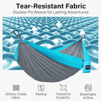 Kootek Camping Hammock, Portable Hammocks with Tree Straps & Attached Carry Bag, Camping Essentials Gear, Perfect for Outside Indoor Hiking Beach Backpack Travel