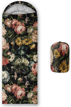 Sleeping Bags for Adults and Kids，3D Printing Camping Sleeping Bag for Girls Boys Lightweight Waterproof Cold/Warm 3-Season，Outdoor Travel with Compression Bags