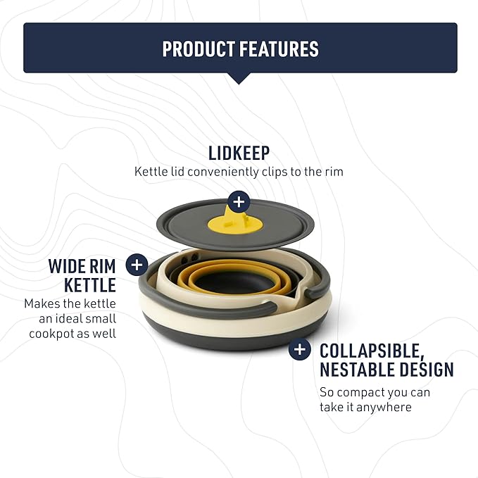 Sea to Summit Frontier Ultralight Collapsible Kettle Cook Set
