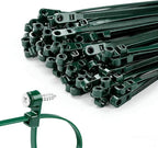 200 PCS 6 inch Green Zip Ties with Screw Hole 70lbs Mountable head Cable Ties Straps Multipurpose Heavy Duty Nylon Cable Zip Ties with Screw Mounting Hole