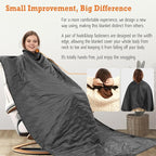 4-in-1 Large Camping Blankets - Waterproof, Windproof Fleece Outdoor Blankets for Stadium, Sports, Car, Concert - 81"x57", Portable (Dark Gray)