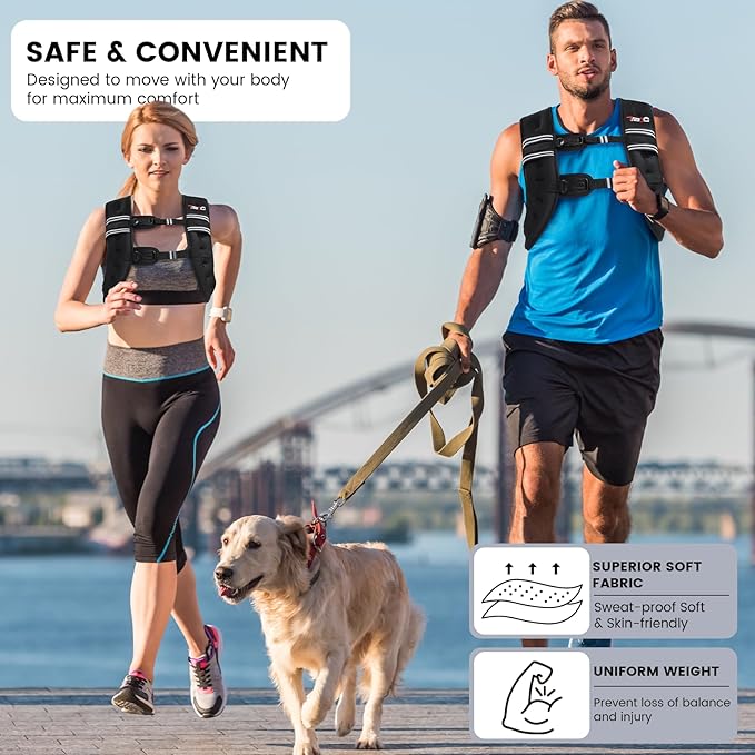 Weighted Vest Woman - Womens Weight Vest for Walking, Strength Training Weight Vests for women, Reflective Stripe Fitness Vest for Workout Running Jogging