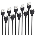 Smays USB Extension Cable 6 ft 5-Pack, USB-A 2.0 Male to Female Extender Cord Lot