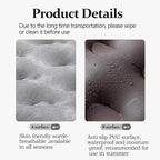 Foldable Inflatable air Mattress, Suitable for Indoor and Outdoor air Mattress, Thickened Waterproof, can be Used for Camping Tents (excluding Inflation Tools (Gray, Single)