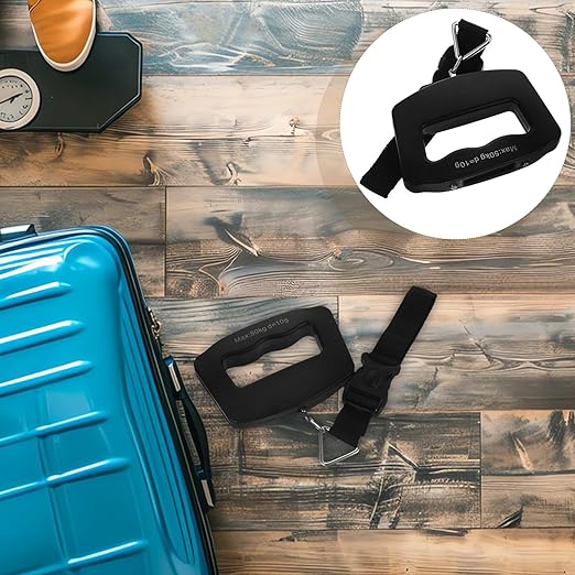 Beavorty Travel Luggage Scale with Large Handle Webbing Hook, Portable Electronic LCD Display Suitcase Weight Scale for Travel Bags and Packages
