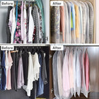 Garment Bags, Set of 5 Lightweight 40 Inch Suit Bags with Full Stainless Steel Zipper, Garment Bags for Storage/Closet/Travel (24"x40")