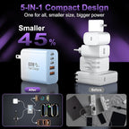 USB C Fast Wall Charger Block, 2Pack 60W USBC Charging Cubes, 5-Port PD+QC Power Adapter Multiport Brick Type C Box Plug for Phone 16/15/14/13/12/11/Pro Max/Plus, Pad Mini/Pro/S25/S24
