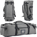 105l Large Duffel Bag For Travel, Gym & Sports - Water Repellent Polyester, Hidden Straps, Shoe Compartment - Perfect Luggage Duffle Bag Or Backpack For Men & Women