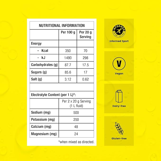 Precision Hydration Electrolyte Powder - No Artificial Ingredients, Multi Strength Hydration Packets - Individual Waterproof Servings - Gluten/Dairy Free, 1 Box (8 Packets, 500mg/L-Yellow)