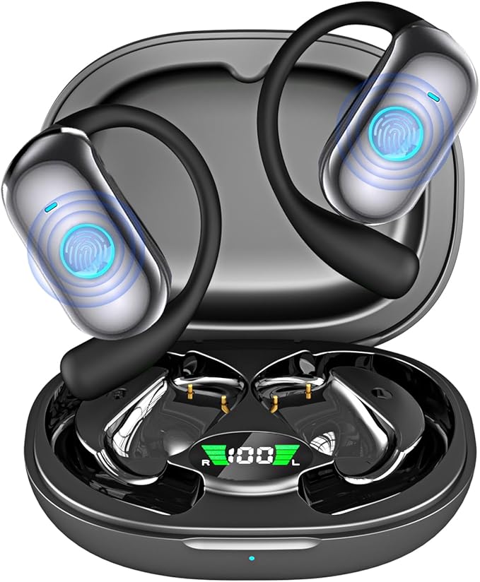 144 Languages AI Translation Earbuds, Bluetooth 5.4 Headphones Translator, 4-in-1 Smart Mode Touch Screen Real-Time Earphones Fit iOS and Android Devices, Ideal for Travel, Business, Learning