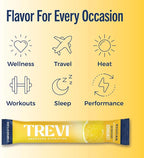 TREVI™ Sugar Free Electrolytes - Drink Mix Hydration Powder Packets - 28 Count - Lemonade