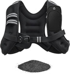 Weighted Vest 6 8 12 16 20lb with Reflective Stripe Adjustable Rucking Vest for Men Women Kid for Walking Running