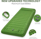 Camping Sleeping Pad, Extra Thick 5 Inch Camping Mat with Pillow Built-in Foot Pump Inflatable Sleeping Pads Compact for Camping Backpacking Hiking Traveling Tent