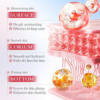 Travel Collagen Sakura Skincare Kit, 6pcs Skin Care Set include Cleanser, Toner, Lotion, Eye Cream, Serum & Face Cream, Hydrating & Soothing for All Skin Types, Perfect for Travel & Gift