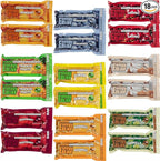 SOS Food Lab Emergency Food Bar (18 Energy Bars, 9 Assorted Flavors) - 400 Calorie, Low Sodium, Nutrient Dense Millenium Bar - Ready to Eat, 5 Year Shelf Life Survival Food for Disaster Preparedness