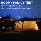 Vidalido Tents，6-8 Person Camping Tent with Extended Vestibule，2 Room Weather Resistant Family Tents，Easy Install Waterproof Outdoor Tent for Backpacking and Camping Hiking
