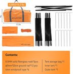 2 Person Camping Tent 4 Person Tents for Camping Windproof Tents for Camping Hiking Backpacking Traveling 2/3/4 Family People Tents for Camping Portable Tent with Carry Bag