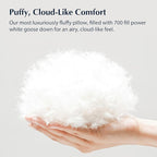 Pacific Coast White Goose Down Pillow with 100% Cotton Shell, Luxury Hotel Bed Pillow for Sleeping, Suitable for Back and Stomach Sleepers, King Size
