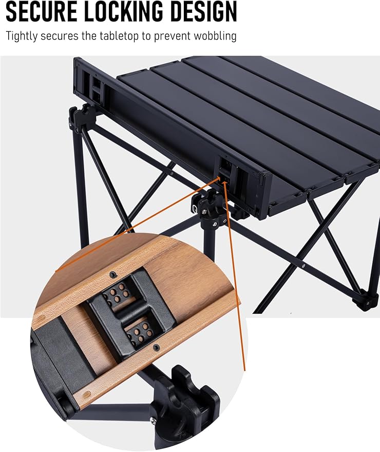 WildCall Ultralight Camping Table, Compact Aluminum Folding Beach Table with Carry Bag for Outdoor, Picnic BBQs, and Cooking