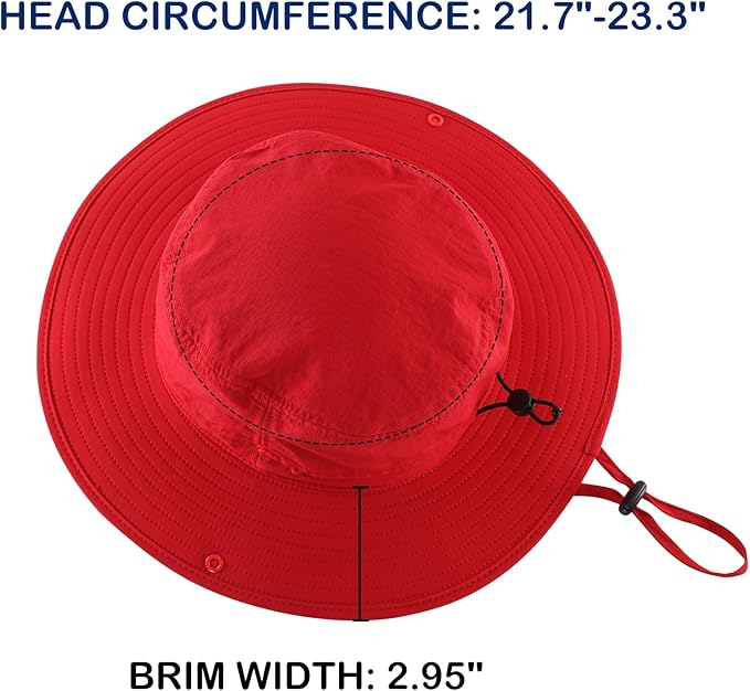 Connectyle Sun Hat for Men Women Outdoor UV Protection Safari Hat for Fishing Hiking Gardening Breathable Cowboy Hat UPF50