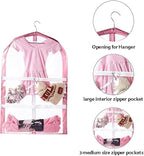 Waterproof Hanging Garment Bag,35 Inch Garment Bags For Hanging Clothes,Garment Bags For Travel Storage,Kids Garment Bag with Full Zipper for Dance Costumes,Sports,Skating,Theatre,Beauty Pageants