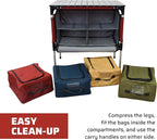 Camp Chef Sherpa Camp Table & Organizer, Table top 27" x 17", Table Height 28", Brick