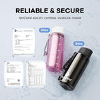 SurviMate Purified Water Bottle for Camping, Hiking, Backpacking and Travel, BPA Free with 5-Stage Intergrated Filter Straw